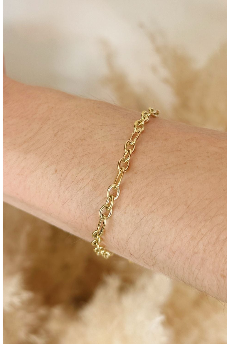 Aurora Link Bracelet, Alternate, color, Gold