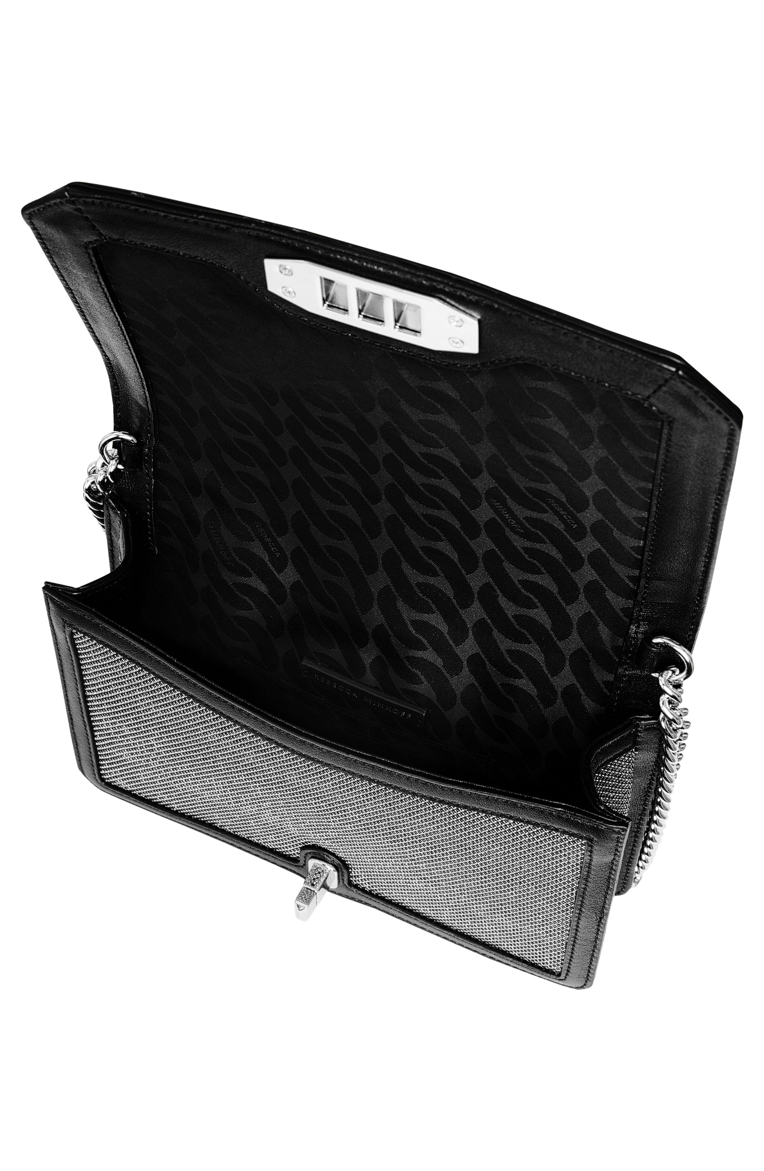 Rebecca Minkoff Small Chevron Quilted Love Crossbody, Alternate, color, 