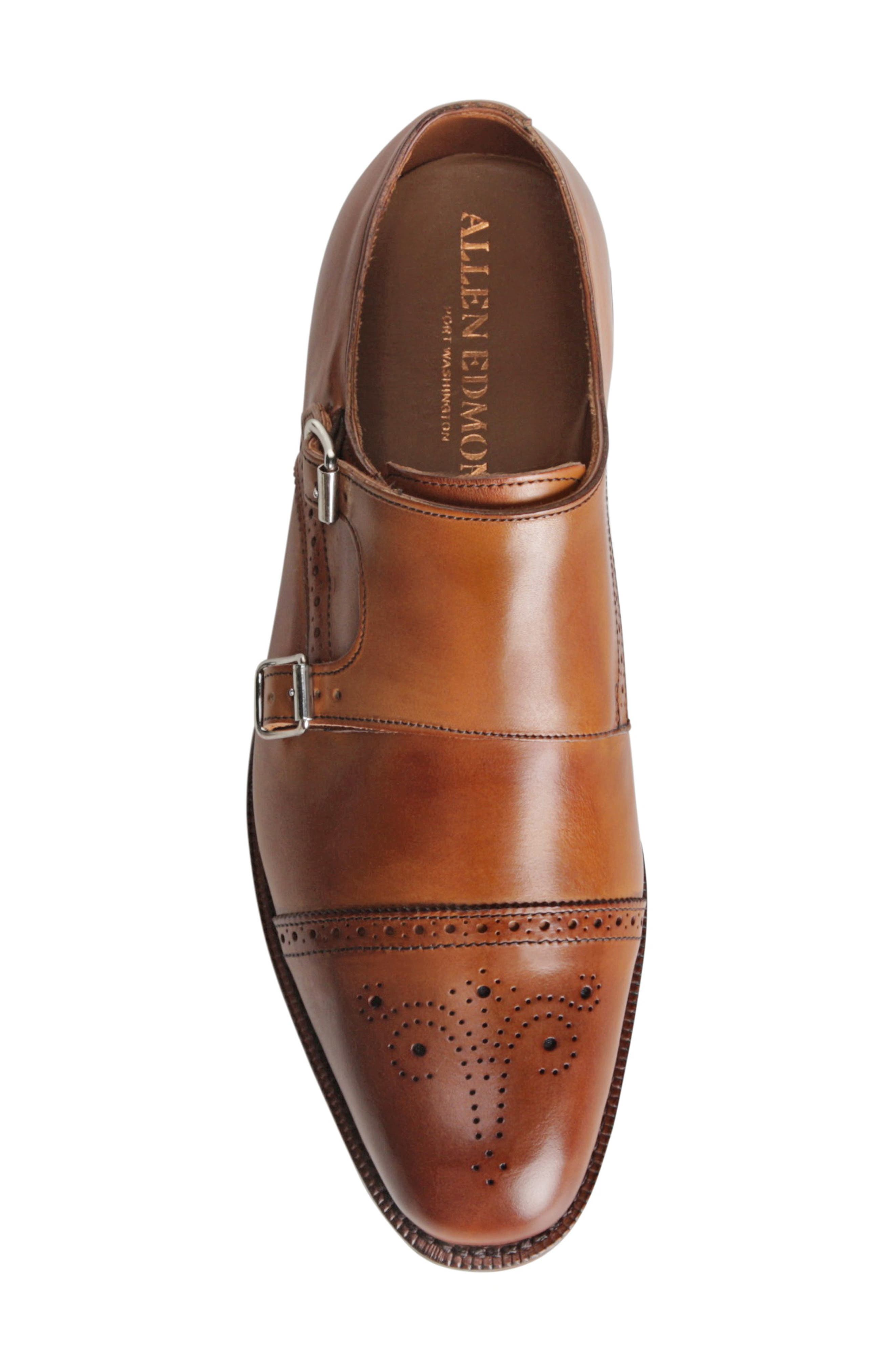 Allen Edmonds St. Johns Double Monk Strap Shoe, Alternate, color, Walnut