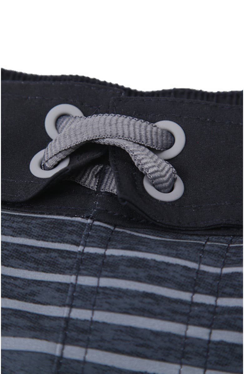 Rokka&Rolla Kids' 4-Way Stretch Swim Trunks with Mesh Lining, Alternate, color, Gray Shark