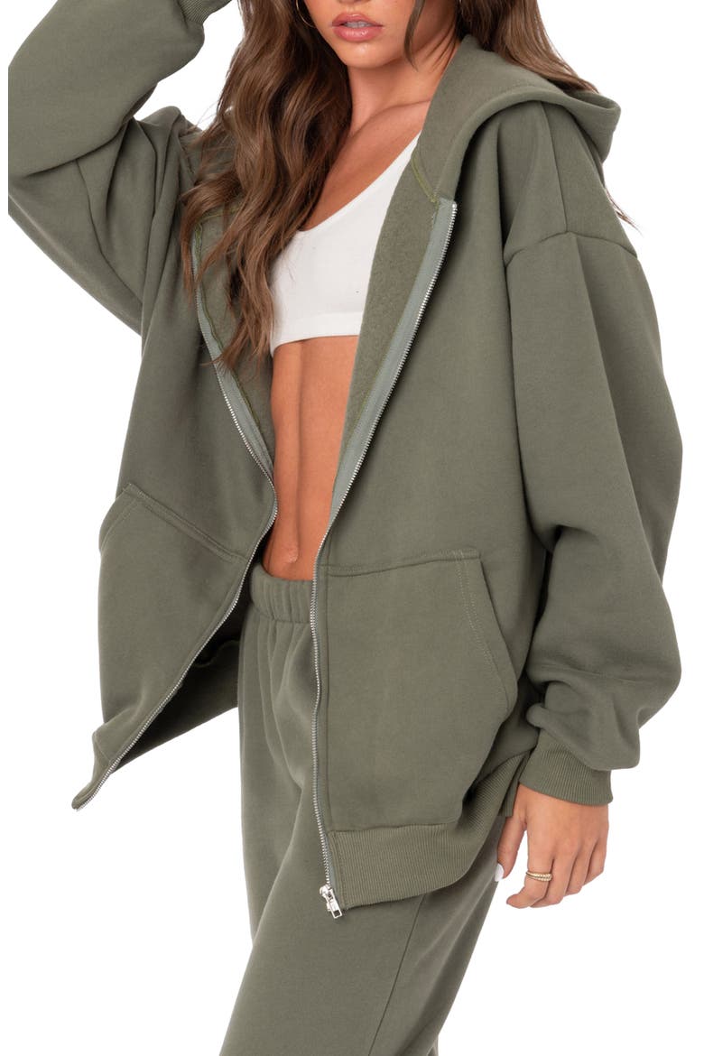 Nova Oversize Hoodie, Alternate, color, OLIVE