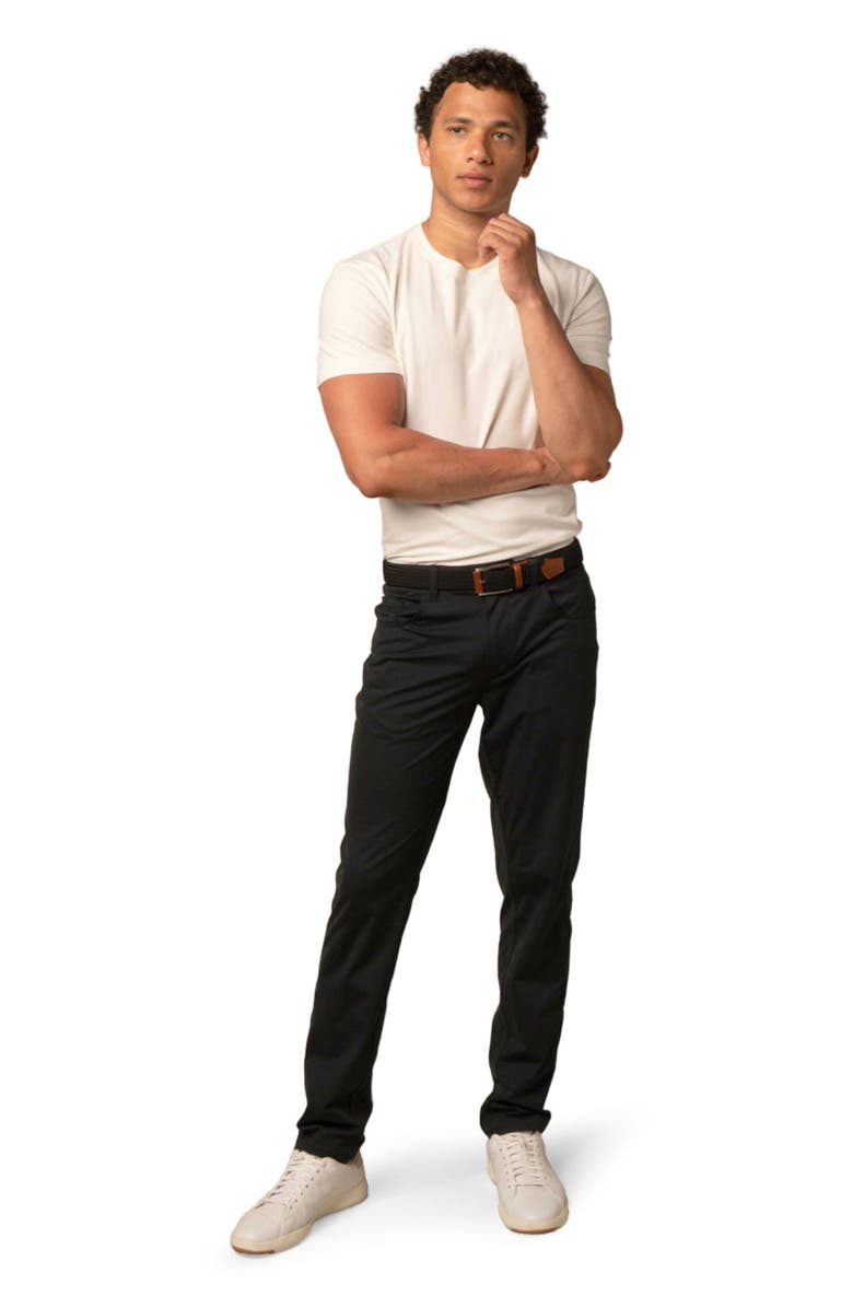 ASHWORTH GOLF 5 Pocket Stretch Warp Pant, Main, color, Black