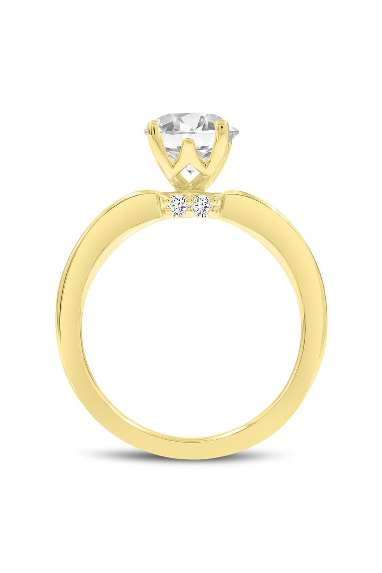 Livia 14K Yellow Gold Oval Lab Grown Diamond Hidden Halo Engagement Ring - 2.25 Ct, Alternate, color, 14K Yellow Gold