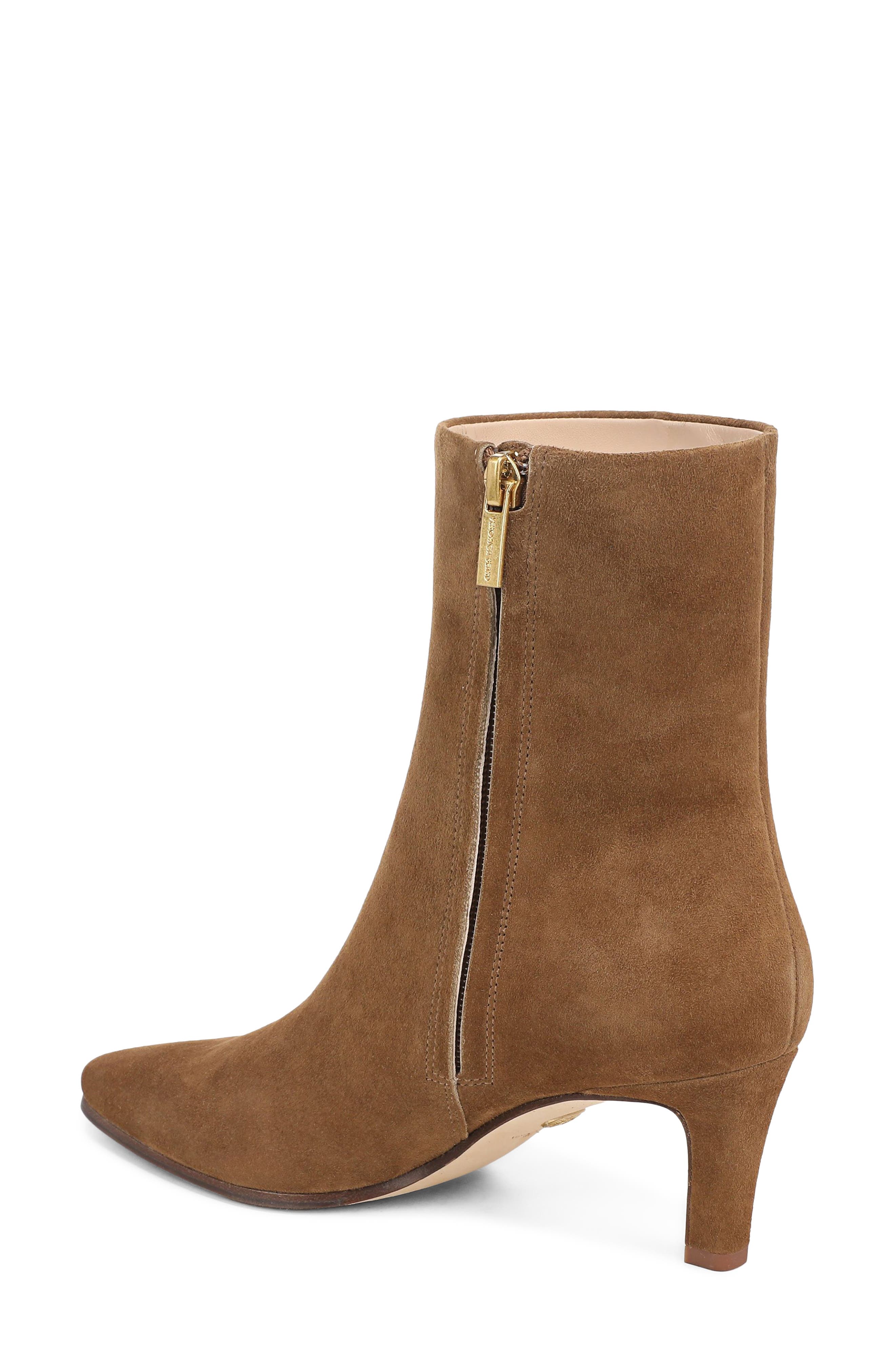 Agnes Bootie, Alternate, color, CHESTNUT SUEDE