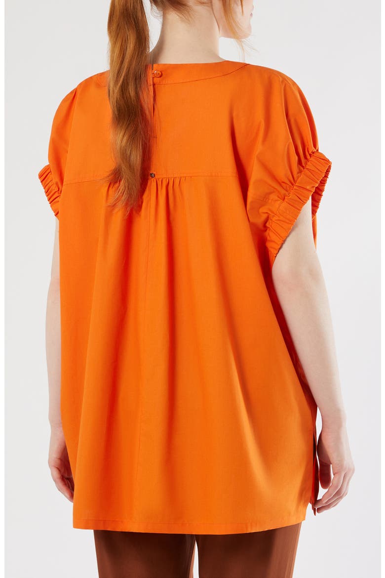 Epoca Cotton Poplin Top, Alternate, color, TANGERINE