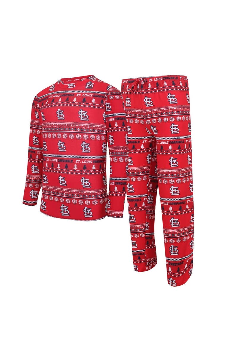CONCEPTS SPORT Men's Concepts Sport Red St. Louis Cardinals Knit Ugly Sweater Long Sleeve Top & Pants Set, Main, color, Red