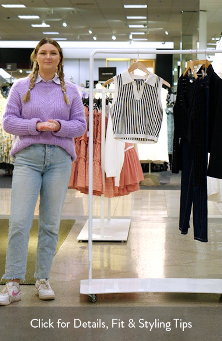 Amery Crop Polo Sweater Tank, sales video thumbnail