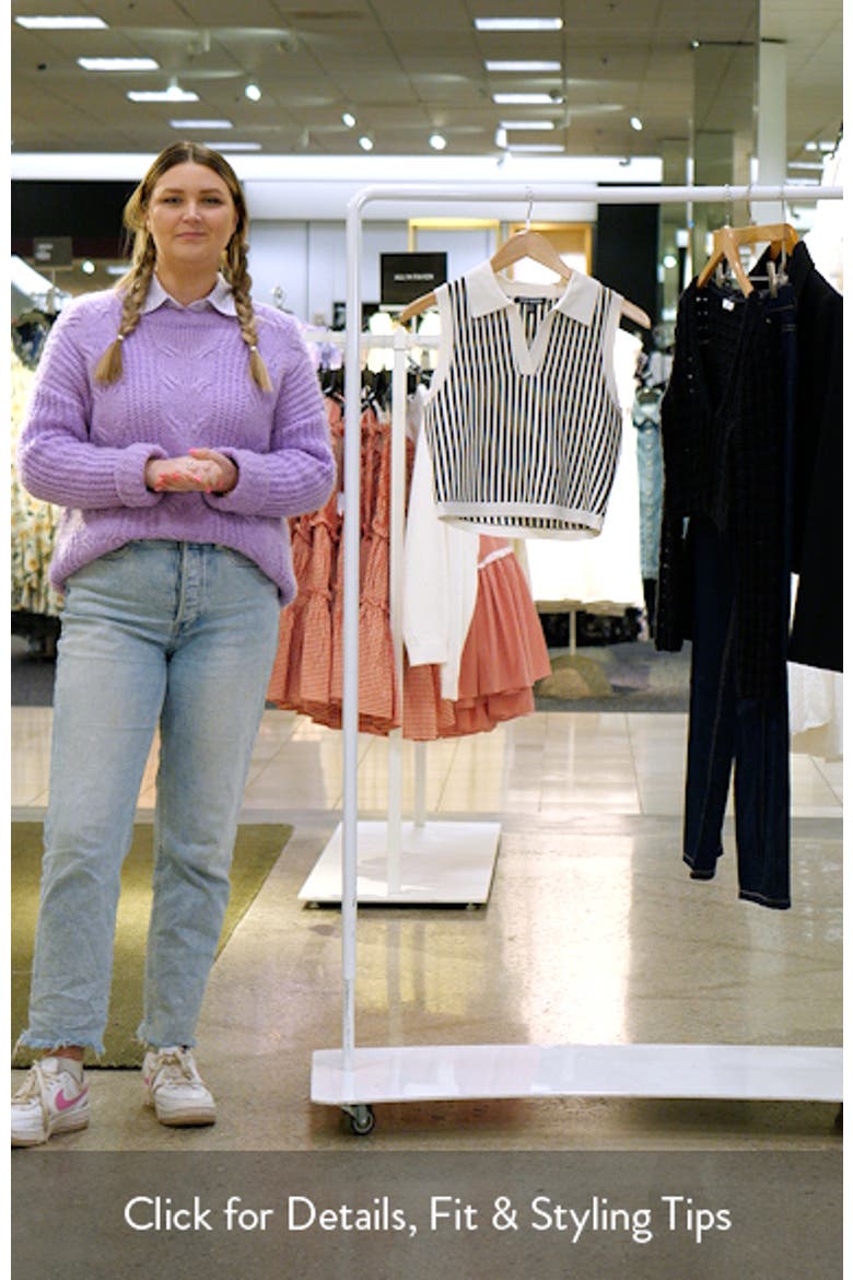 Amery Crop Polo Sweater Tank video