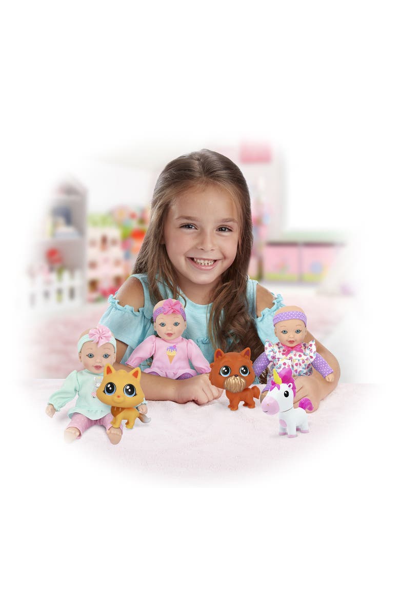 Little Darlings Little Sweeties Baby Doll with Pets, Alternate, color, Multicolored