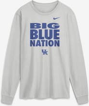 Nike Men's Nike Gray Kentucky Wildcats 2026 Sideline Slogan Dri-FIT Long Sleeve T-Shirt