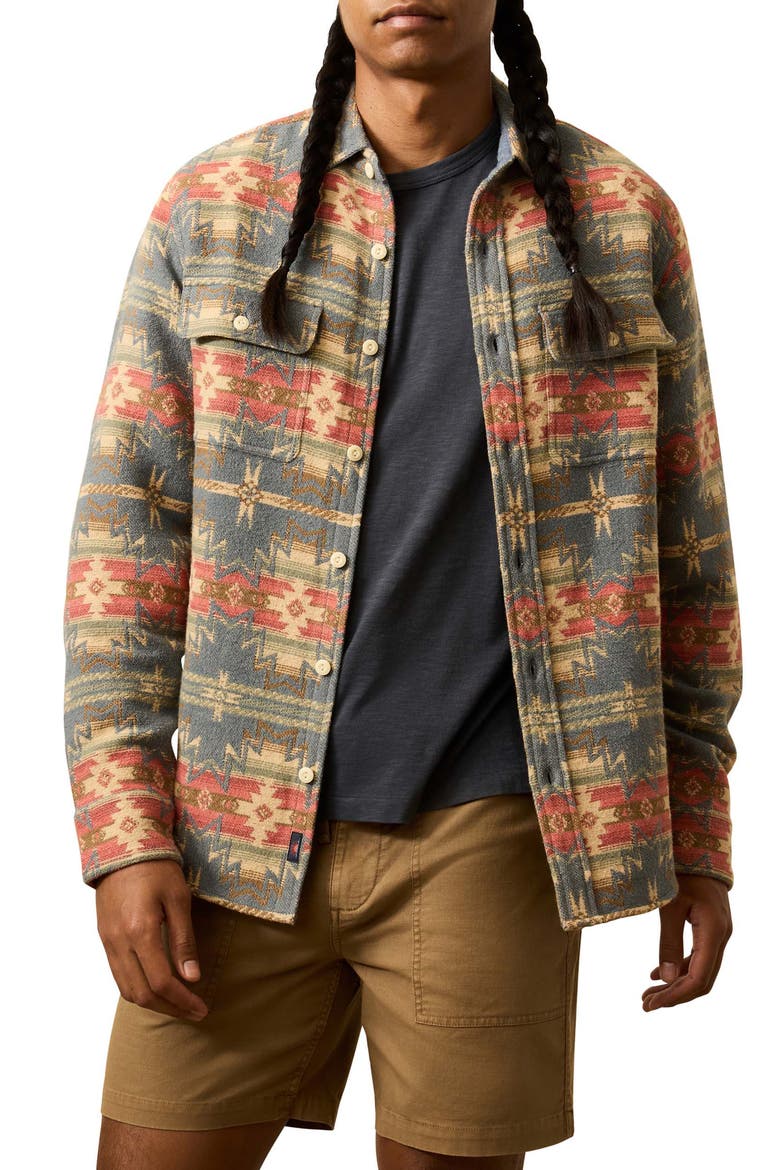 x Doug Good Feather Canyon Organic Cotton Overshirt, Main, color, FALL HARVEST
