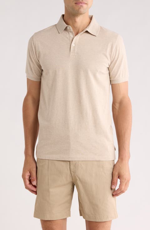 Slim Fit Stretch Cotton Knit Polo