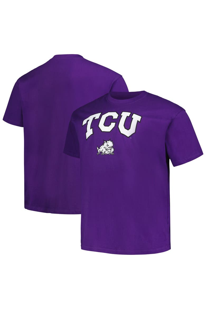 Men's Champion Purple TCU Horned Frogs Big & Tall Arch Over Logo T-Shirt, Main, color, Purple
