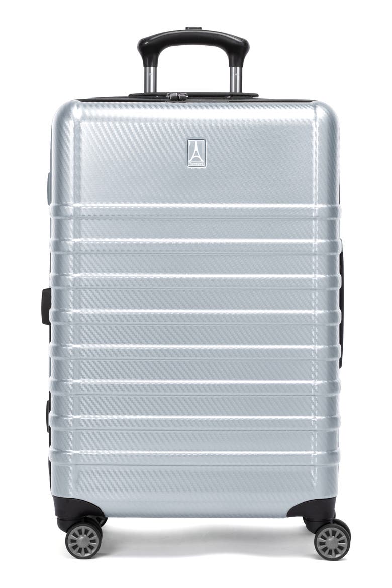 Rollmaster™ Lite 24-Inch Expandable Hardside Spinner Luggage, Main, color, SILVER CARBON FIBER