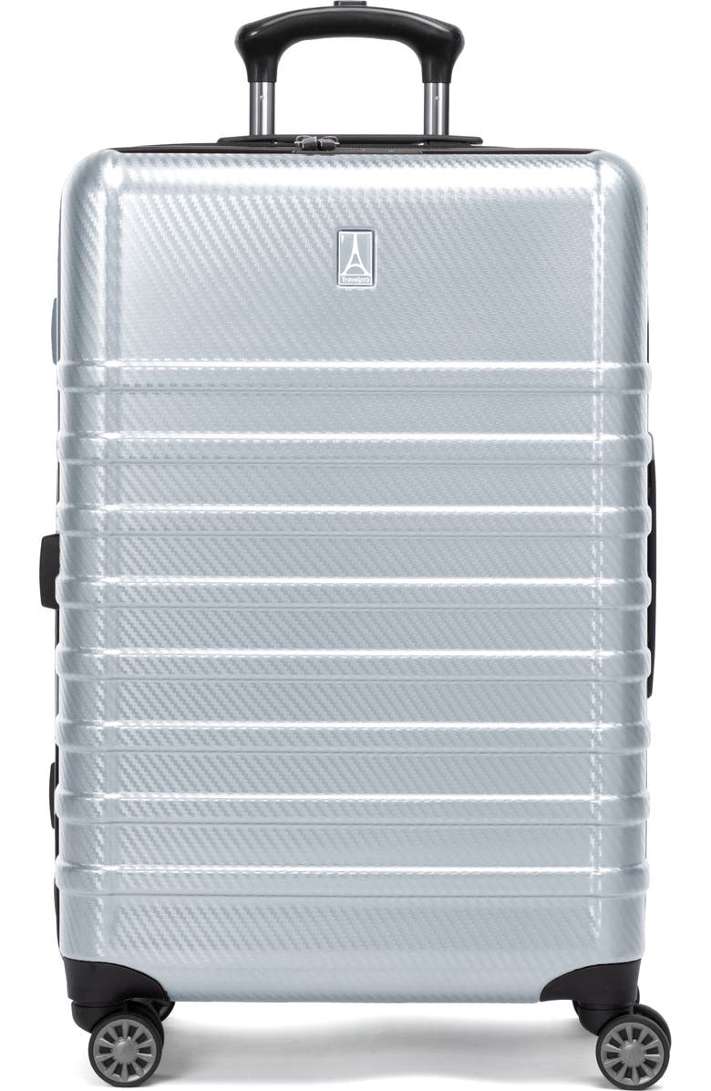 TRAVELPRO Rollmaster<sup>™</sup> Lite 24-Inch Expandable Hardside Spinner Luggage, Main, color, Silver Carbon Fiber
