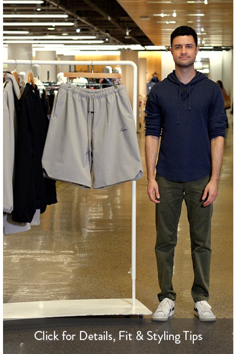 Signature Relaxed Fit Drawstring Sweat Shorts video