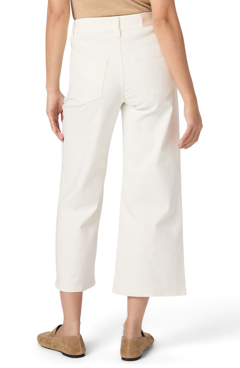 PAIGE Anessa High Waist Ankle Wide Leg Jeans, Alternate, color, Tonal Ecru