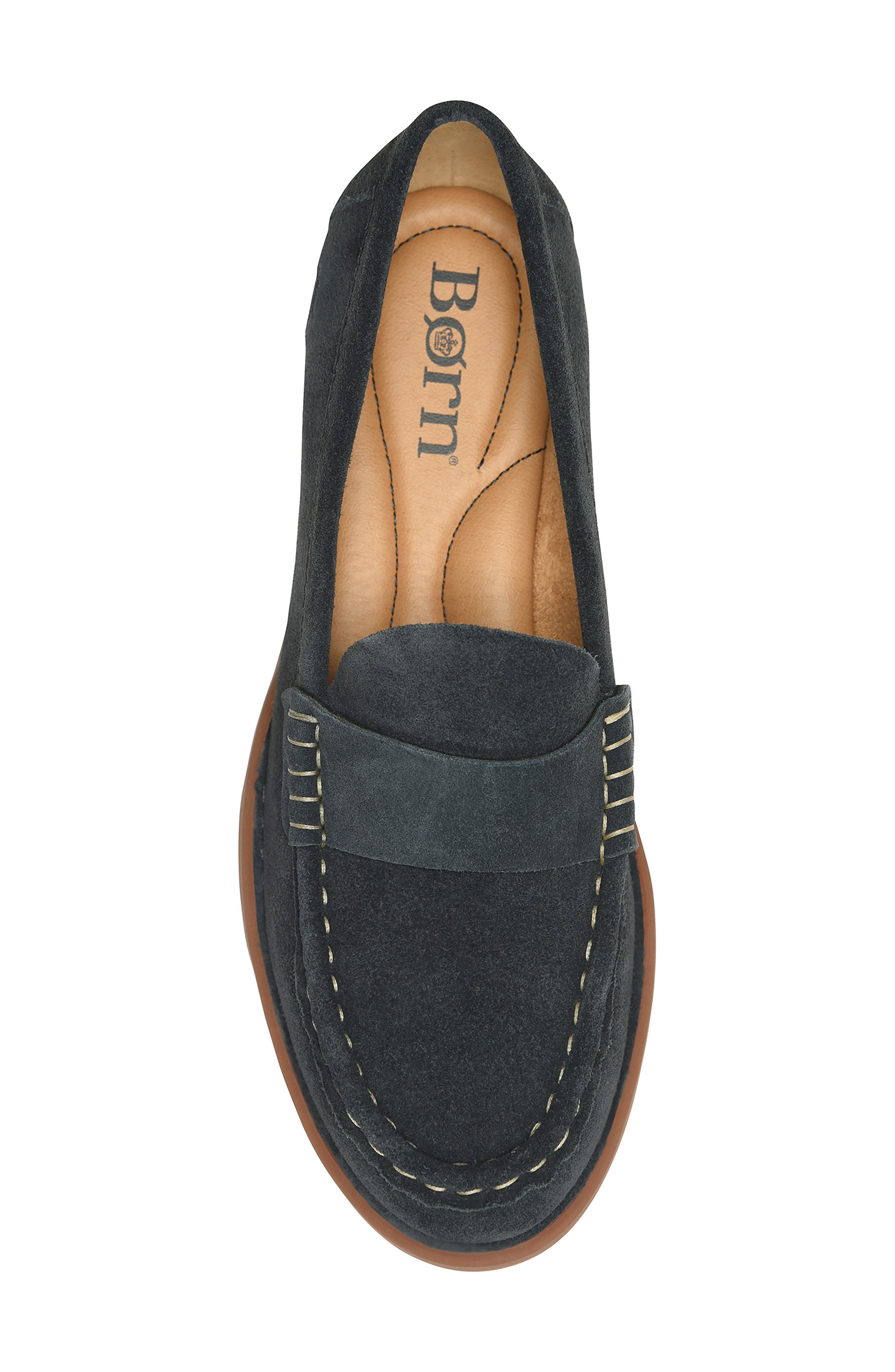 Marlina Loafer, Alternate, color, NAVY SUEDE