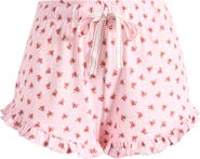 PJ Salvage Crazy for the Holidays Brushed Pointelle Pajama Shorts