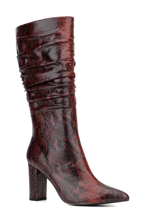 Earla Ruched Shaft Boot (Women)