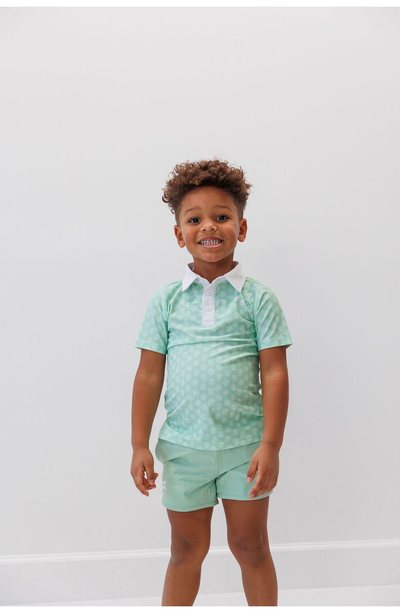 Courtside Kids Boys Polo Shirt, Alternate, color, Palm Green