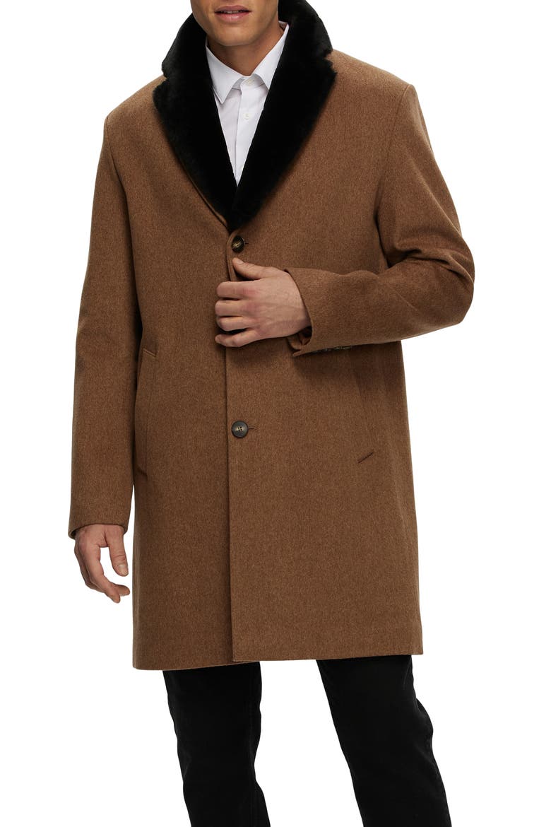 Loro Piana Wool Coat, Main, color, CAMEL