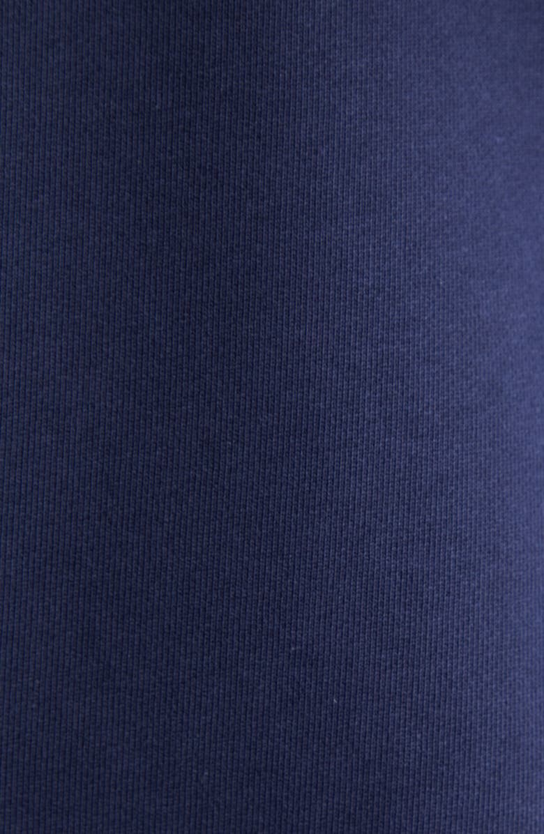 Balmain Paris Brush Logo Fleece Hoodie, Alternate, color, Siv Navy/ White