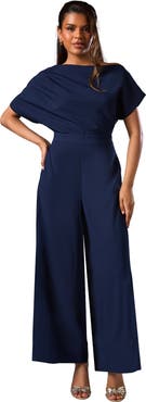Coast Petite Pleat Off The Shoulder Jumpsuit