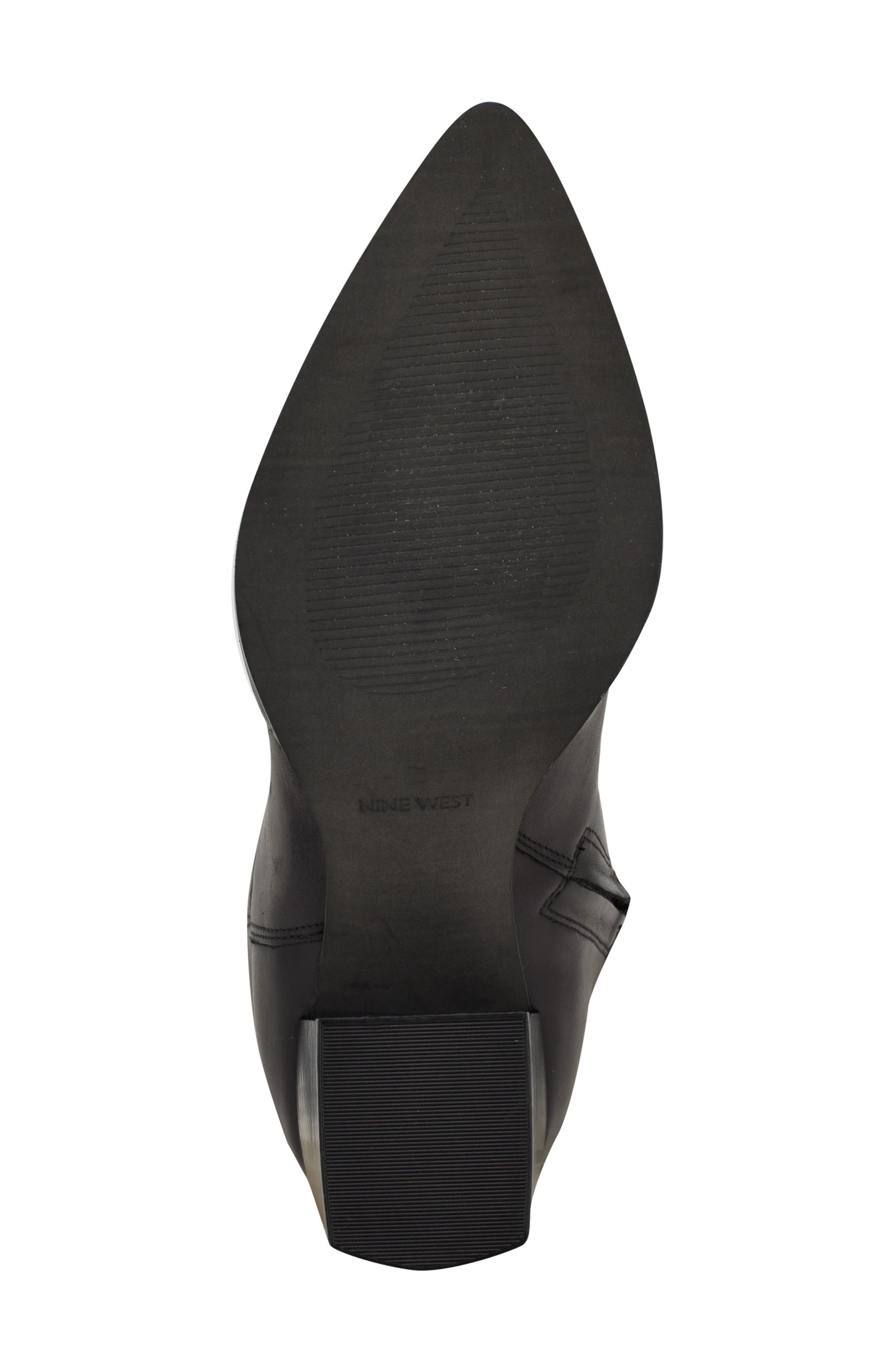 Nine West Bromwel Pointed Toe Knee High Western Boot, Alternate, color, 