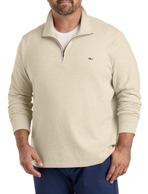Big & Tall Saltwater 1/4-Zip Pullover