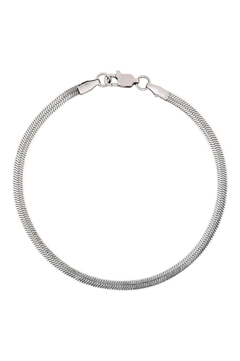 Men's Snake Chain Necklace, Alternate, color, SILVER