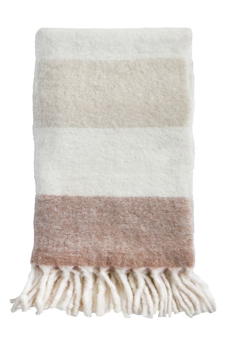 Pom Pom at Home Whistler Throw Blanket, Main, color, Natural