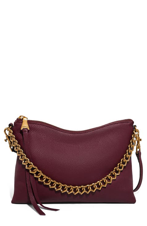 Dark purple crossbody bag sale