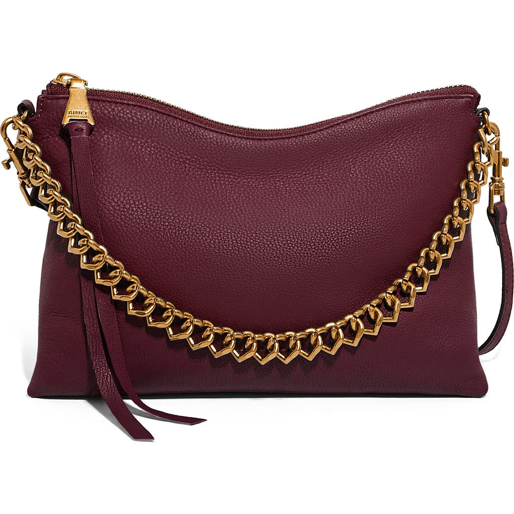 Aimee Kestenberg Mystro Heart Chain Crossbody Bag In Royal Plum