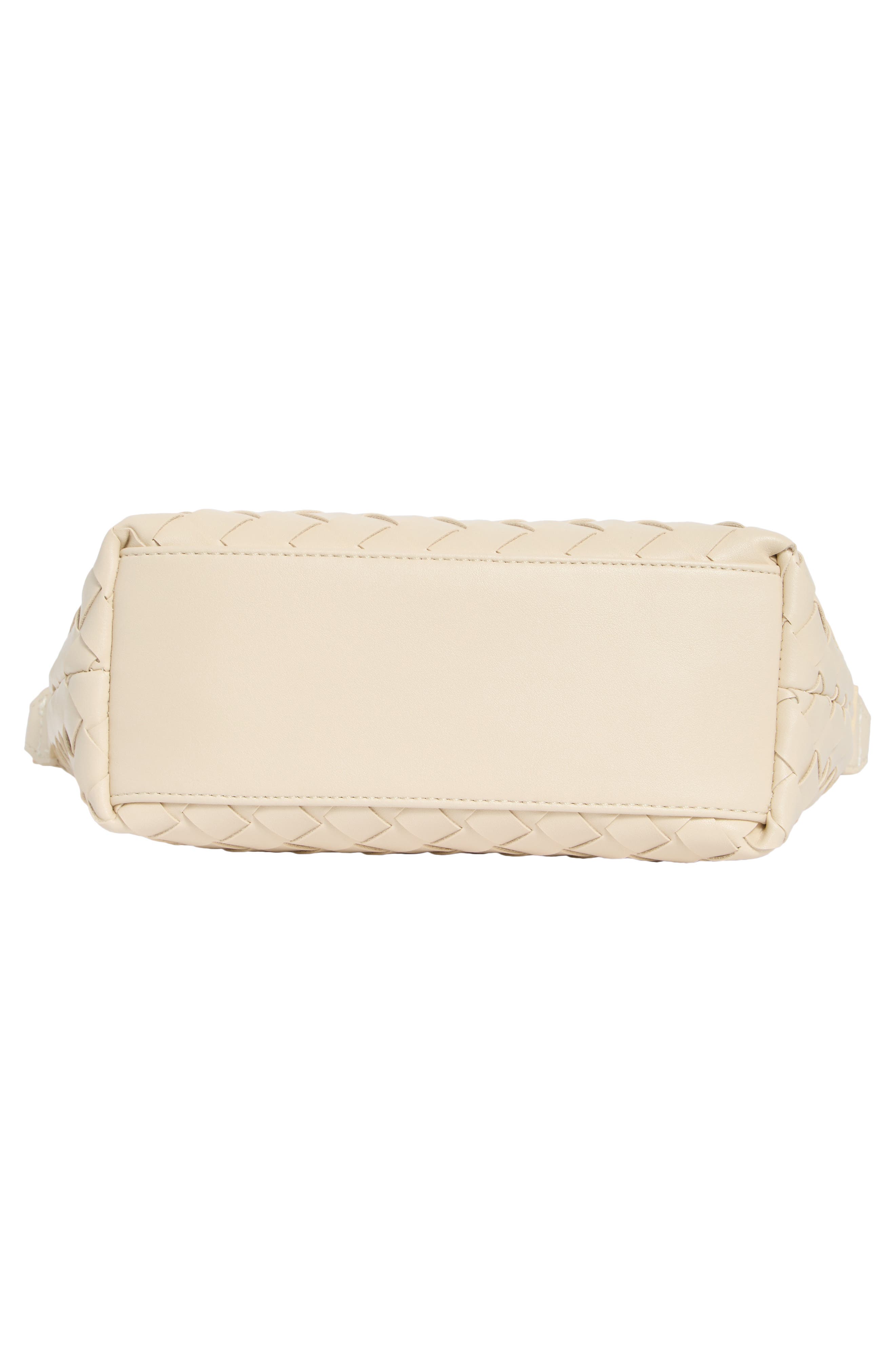 Faux Leather Woven Crossbody Bag, Alternate, color, OATMILK