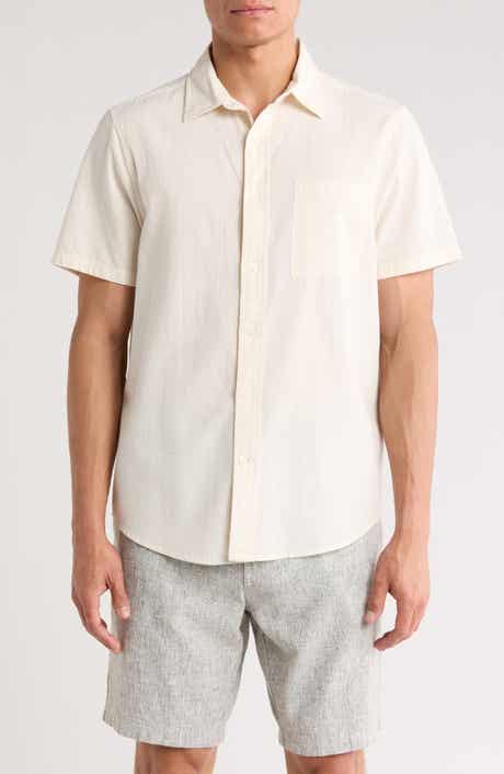 14th & Union Seersucker Short Sleeve Cotton Button-Up Shirt
