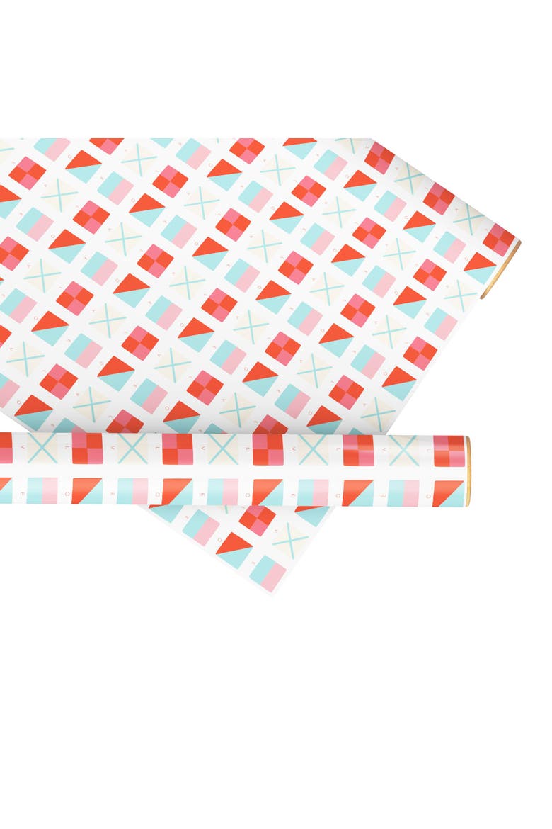 Eight Sheets Two-Sided "Nautical Love" Heavyweight Gift Wrap, Main, color, Multicolored