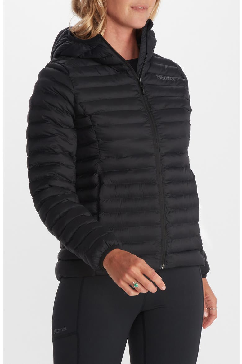 Echo Featherless Hooded Jacket, Alternate, color, BLACK
