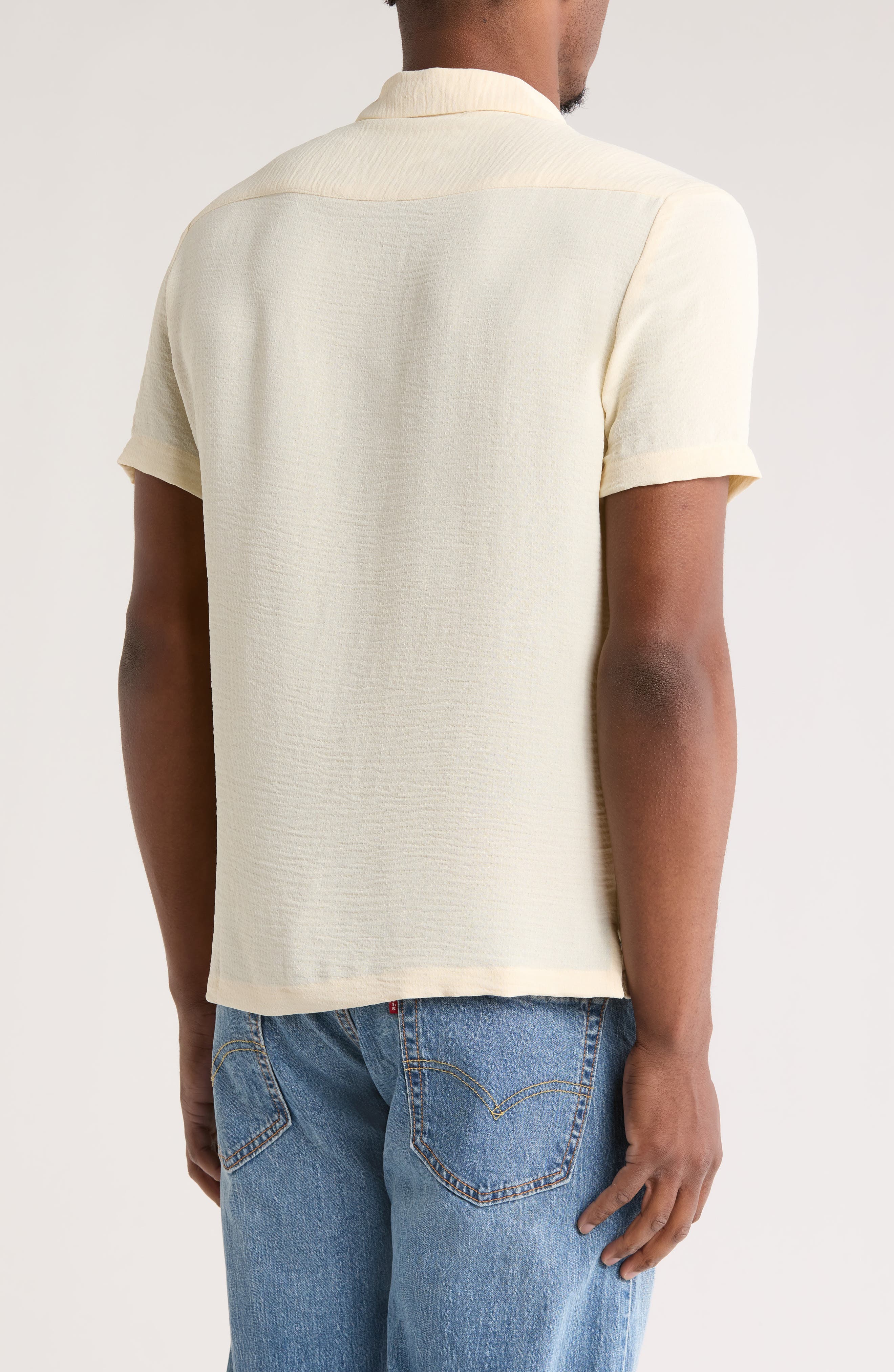 Texture Short Sleeve Shirt - image 2