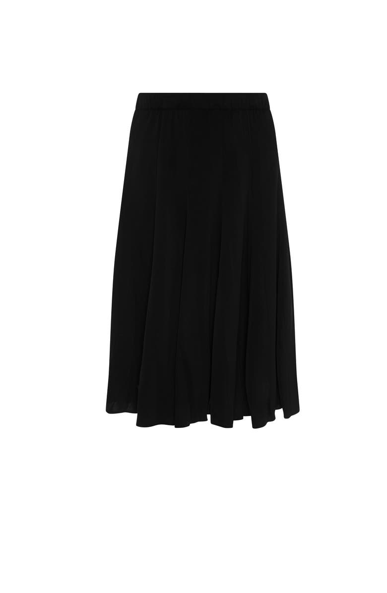 Ginger Sunburst Pleated Skirt, Main, color, Black