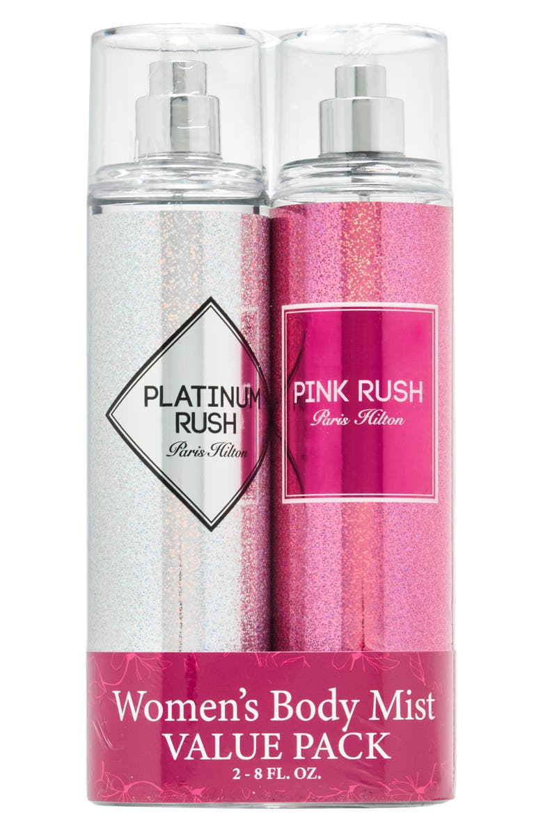PARIS HILTON Body Mist Fragrance Spray - Set of 2, Alternate, color, Platinum/ Pink Rush