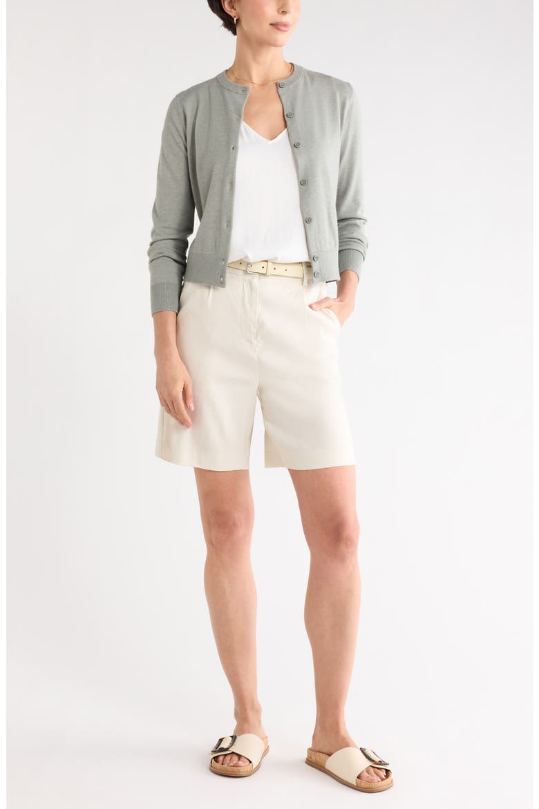 Crewneck Cardigan, Main, color, GREEN CHAPARRAL