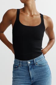 DL1961 Scoop Neck Rib Tank