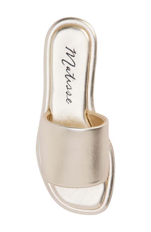 Matisse Moonlight Slide Sandal In Gold