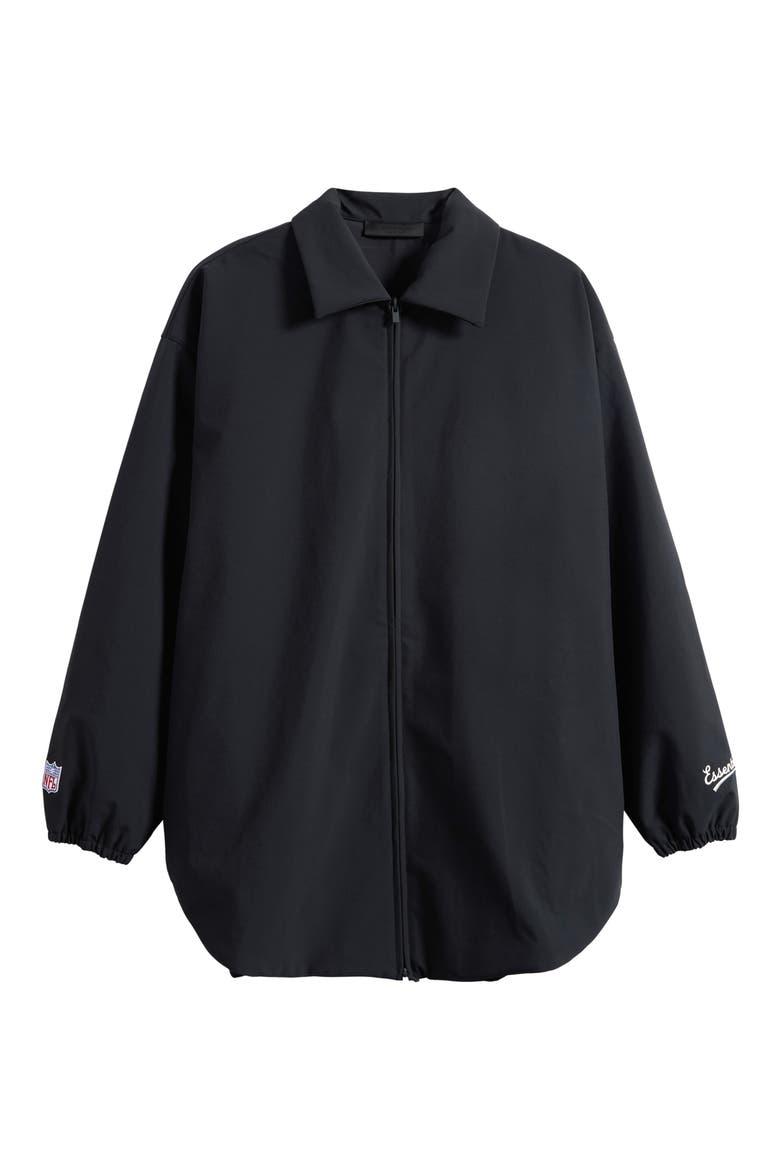 x NFL Coach Jacket, Alternate, color, BLACK