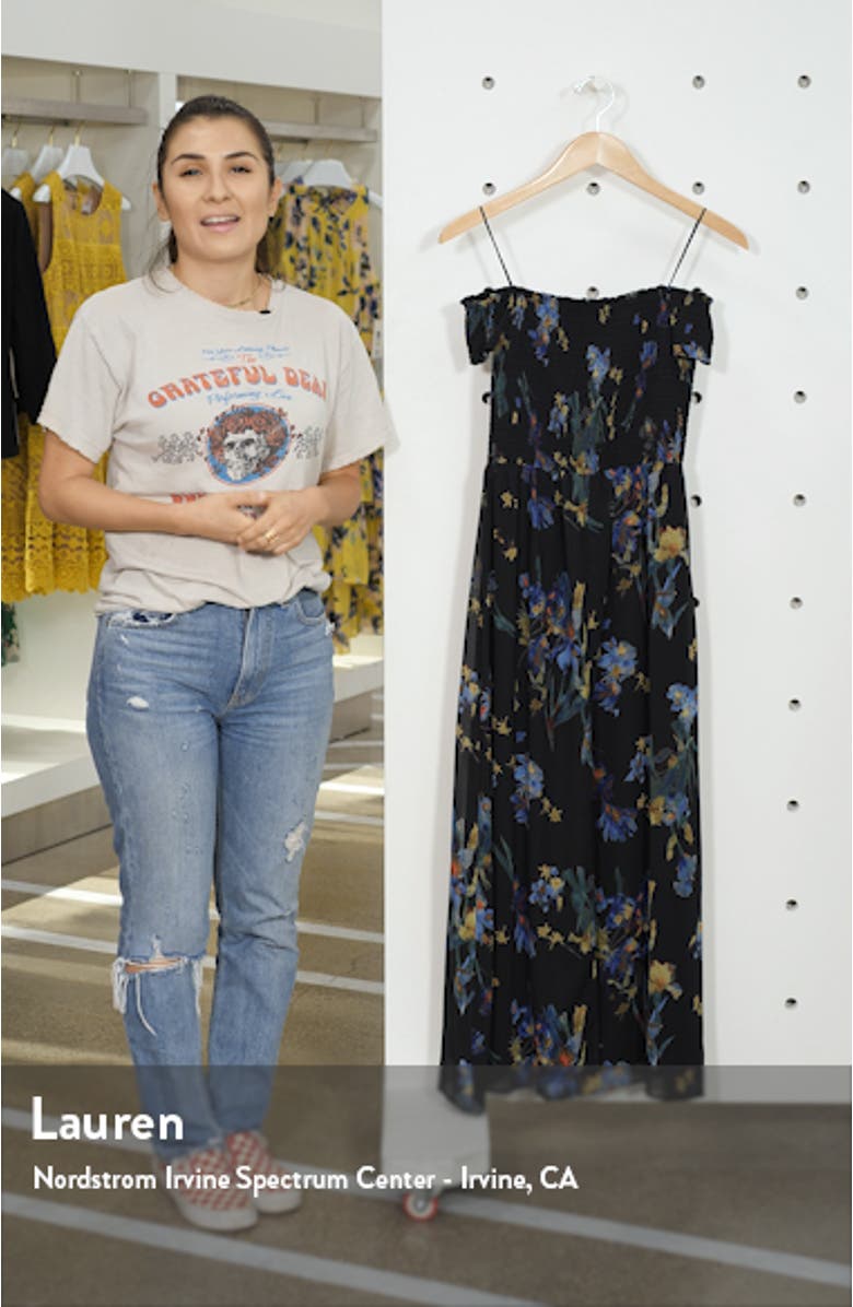 Off the Shoulder Floral Maxi Dress, sales video thumbnail