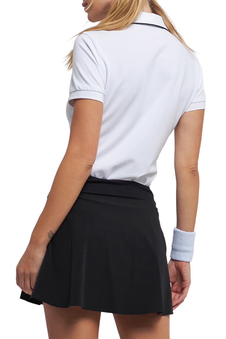 Piped Polo Shirt, Alternate, color, WHITE