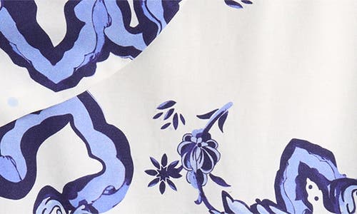 Reiss Kids' Emiline Pleat Fit And Flare Dress In Blue