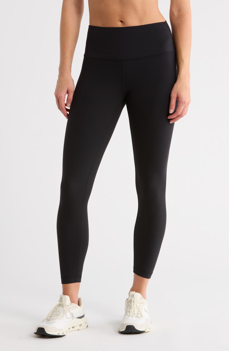 90 DEGREE BY REFLEX Brushed Lined Superflex Leggings, Main, color, Black
