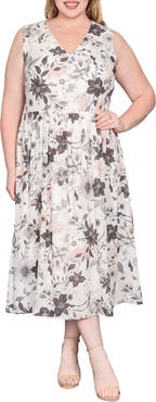 Standards & Practices Floral Sleeveless Maxi Dress